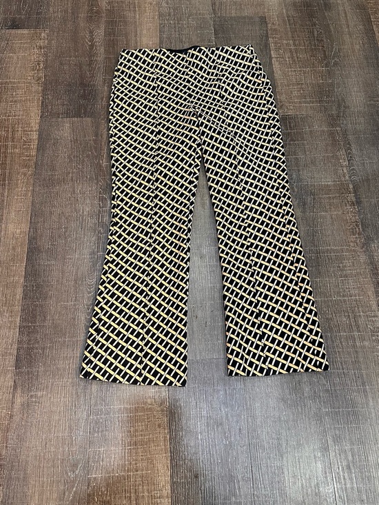 Maeve Pants - MAEVE Anthropologie Women’s Black and Cream Patterned Wide Leg Pants Small
